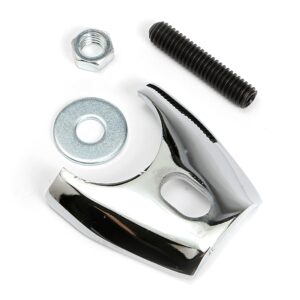 TRANS-DAPT PERFORMANCE PRODUCTS COMPETITION STYLE DISTRIBUTOR CLAMP; FORD F.E.- CHROME