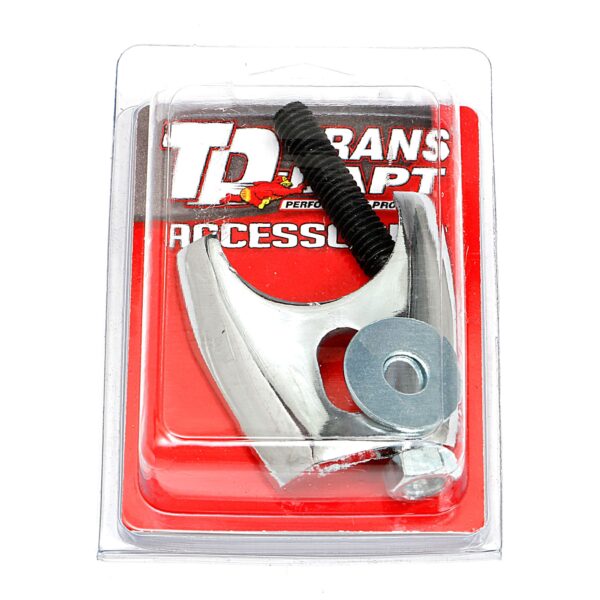 TRANS-DAPT PERFORMANCE PRODUCTS COMPETITION STYLE DISTRIBUTOR CLAMP; FORD F.E.- CHROME