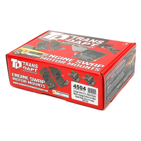 TRANS-DAPT PERFORMANCE PRODUCTS 5.7L HEMI UNIVERSAL STREET ROD BUSHING STYLE MOUNTS