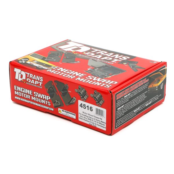 TRANS-DAPT PERFORMANCE PRODUCTS CHEVY LS SERIES INTO S10, S15 (2WD) - MOTOR MOUNT KIT
