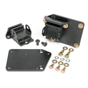 TRANS-DAPT PERFORMANCE PRODUCTS ENGINE SWAP MOUNTS; LT (GEN5) IN SB CHEVY CAR CHASSIS; 5/8 IN. FORWARD; RUBBER PADS