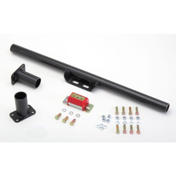 TRANS-DAPT PERFORMANCE PRODUCTS TRANSMISSION CROSSMEMBER WITH POLYURETHANE PAD; UNIVERSAL FIT; 26 IN. TO 36 IN. FRAMERAIL WIDTH; NO DROP DISTANCE