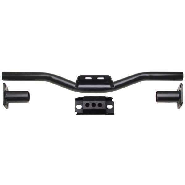 TRANS-DAPT PERFORMANCE PRODUCTS TRANSMISSION CROSSMEMBER WITH RUBBER PAD; UNIVERSAL FIT; 26 IN. TO 36 IN. FRAMERAIL WIDTH; 3 IN. DROP DISTANCE
