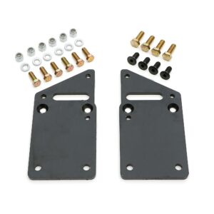 TRANS-DAPT PERFORMANCE PRODUCTS CHEVY LS SERIES ENGINE INTO SB CHEVY CHASSIS (1 IN. OFFSET)- MOTOR MOUNT PLATES ONLY