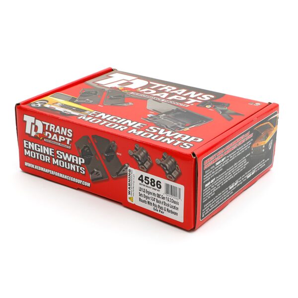 TRANS-DAPT PERFORMANCE PRODUCTS LS1 ENGINE SWAP KIT 1-3/4 IN. BACK- URETHANE PADS