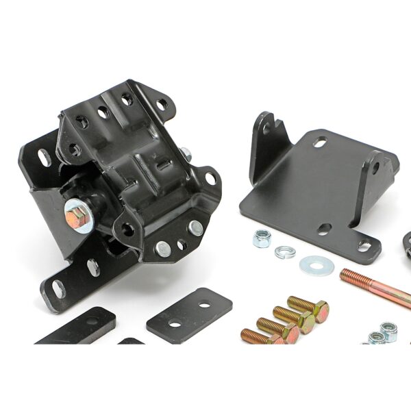ENGINE MOUNT KIT; LS & TH350, TH400, 700R4 IN '68-72 GM A-BODY (CHEVELLE, ETC)