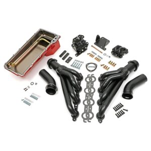 TRANS-DAPT PERFORMANCE PRODUCTS ENGINE SWAP IN A BOX KIT; LS IN '68-72 CHEVELLE, EL CAMINO (RELATED A-BODIES) WITH TH350 / TH400; 1-3/4 IN. MID-LENGTH HEADERS; 3 IN. COLLECTOR; INCLUDES HEADERS, OIL PAN, ENGINE MOUNTS- UNCOATED HEADERS