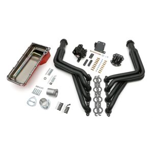 Engine SWAP-IN-A-BOX KIT; LS in 68-72 GM A-Body; TH350/TH400- Long Black Maxx