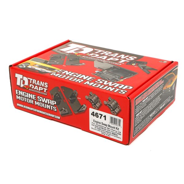 TRANS-DAPT PERFORMANCE PRODUCTS CHEVY 283-350 OR LT1 INTO S10, S15 4.3L (2WD) WITH TH350- MOTOR MOUNT KIT