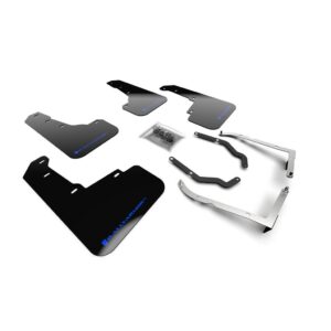Rally Armor MF46-LTUR-BLK/BL - 2018-2023 Subaru Crosstrek Limited, Premium, Sport - Black Mud Flap/Blue Logo