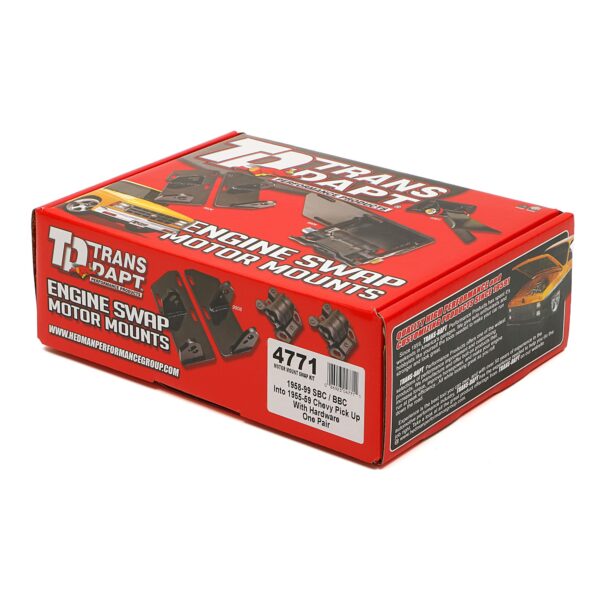 TRANS-DAPT PERFORMANCE PRODUCTS CHEVY V8 OR V6 INTO 1955-59 CHEVY PICKUP- MOTOR MOUNT KIT