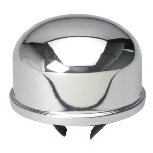 TRANS-DAPT PERFORMANCE PRODUCTS 2-3/8 IN. DIAMETER PUSH-IN STYLE BREATHER CAP- CHROME