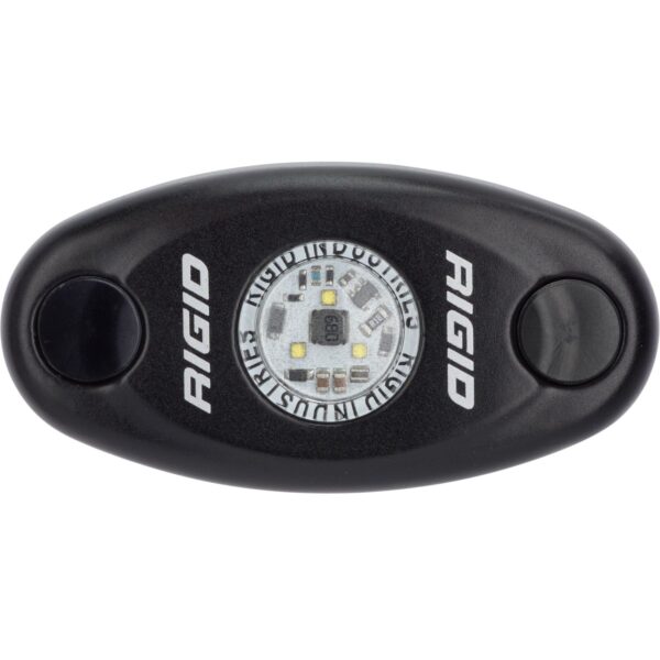 RIGID A-Series LED Light, Low Power, Amber, Black Housing, Single