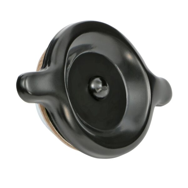 TRANS-DAPT PERFORMANCE PRODUCTS TWIST-IN STYLE OIL CAP; GM VEHICLES; RUBBER WITH BLACK TOP- PLAIN