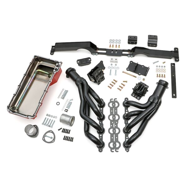 Engine SWAP-IN-A-BOX KIT; LS in 78-87 GM A & G-Body Cars- Raw Headers