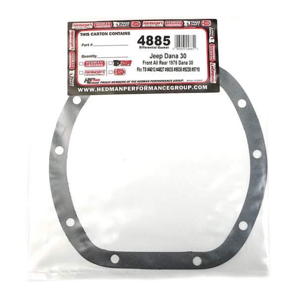 TRANS-DAPT PERFORMANCE PRODUCTS JEEP- DANA 30, DIFFERENTIAL COVER GASKET