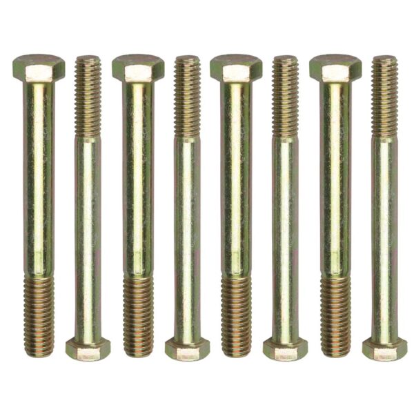 TRANS-DAPT PERFORMANCE PRODUCTS ENGINE STAND BOLTS; 3/8 IN.-16 X 4 IN. AND 7/16 IN.-14 X 4 IN. (4 EACH)-UNIVERSAL FIT