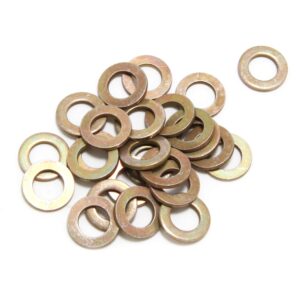 TRANS-DAPT PERFORMANCE PRODUCTS 5/16 IN. VALVE COVER FLAT WASHERS (25 PER PKG.)- YELLOW ZINC