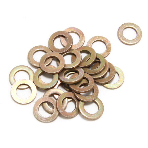 TRANS-DAPT PERFORMANCE PRODUCTS 5/16 IN. VALVE COVER FLAT WASHERS (25 PER PKG.)- YELLOW ZINC