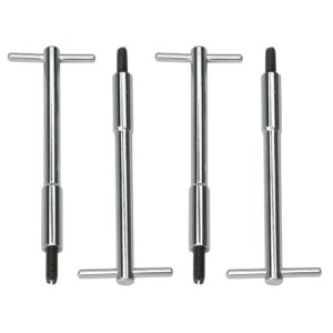 TRANS-DAPT PERFORMANCE PRODUCTS 1/4 IN.-20 X 5-3/8 IN. TALL T-BAR STYLE VALVE COVER FASTENERS- CHROME