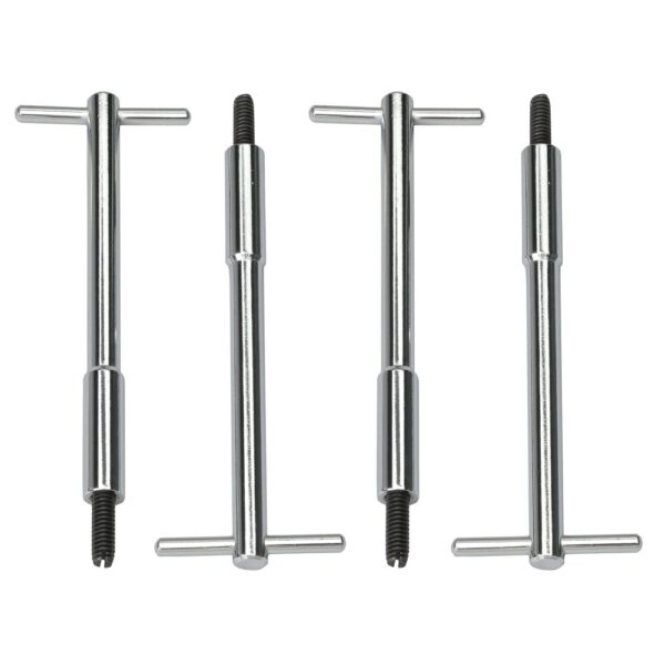 TRANS-DAPT PERFORMANCE PRODUCTS 1/4 IN.-20 X 5-3/8 IN. TALL T-BAR STYLE VALVE COVER FASTENERS- CHROME