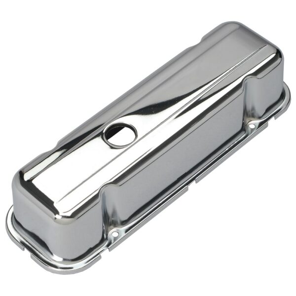 TRANS-DAPT PERFORMANCE PRODUCTS TRADITIONAL DESIGN VALVE COVERS; SHORT; BUICK 231 V6- CHROME
