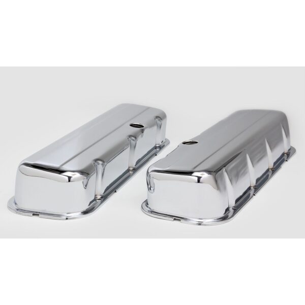TRANS-DAPT PERFORMANCE PRODUCTS TRADITIONAL DESIGN VALVE COVERS; TALL; 1965-2000 BB CHEVY 396-502- CHROME