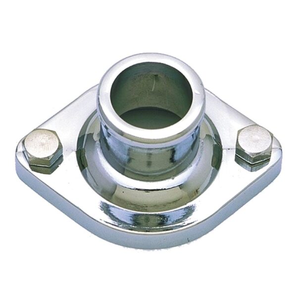 TRANS-DAPT PERFORMANCE PRODUCTS WATER NECK; 1959-78 CHRYSLER V8; (GASKET SEAL); - CHROME