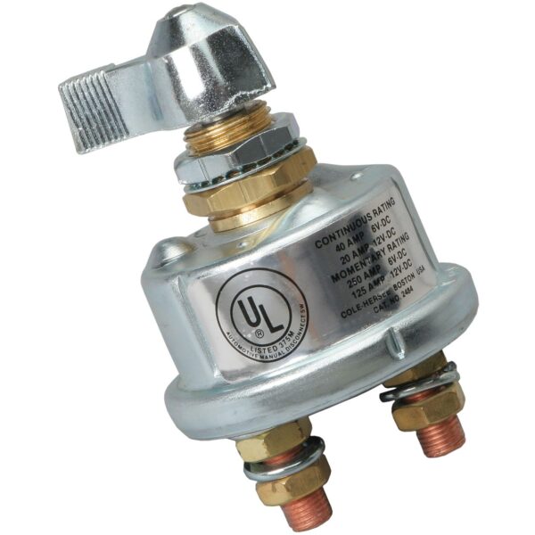 TRANS-DAPT PERFORMANCE PRODUCTS BATTERY CUTOUT SWITCH; U.L. LISTED; MADE IN USA