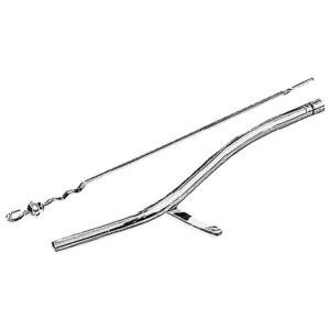 TRANS-DAPT PERFORMANCE PRODUCTS 24 IN. CHROME TRANSMISSION DIPSTICK AND TUBE FOR GM TH400
