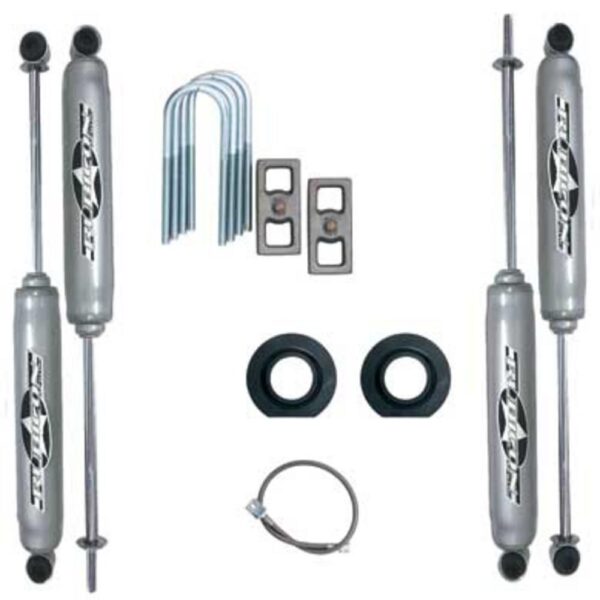 2 Inch Economy Lift Kit With Rear Blocks And U-Bolts And Twin Tube Shocks