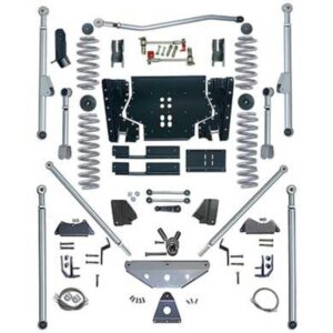 4.5 Inch Extreme-Duty Long Arm Lift Kit With Rear Tri-Link And Twin Tube Shocks