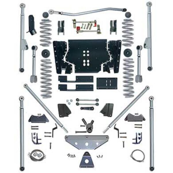 4.5 Inch Extreme-Duty Long Arm Lift Kit With Rear Tri-Link And Twin Tube Shocks