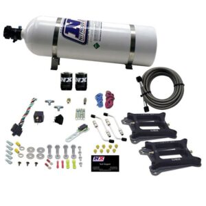 Nitrous Express DUAL HOLLEY/GASOLINE (100-200-300-400-500HP) WITH 15LB BOTTLE