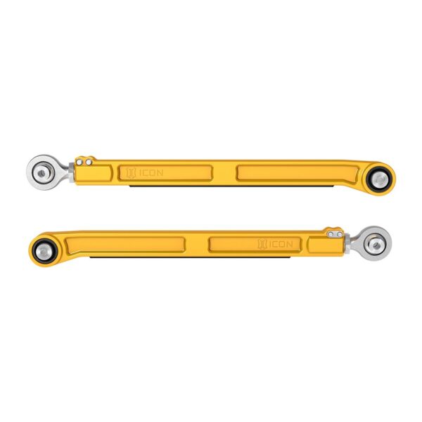 ICON 2022-2025 Toyota Tundra/2023-2025 Toyota Sequoia/2024-2025 Toyota Tacoma, Rear, Billet Lower Link Kit, Gold Anodizing