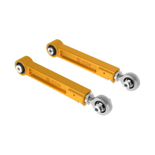 ICON 2022-2025 Toyota Tundra/2023-2025 Toyota Sequoia/2024-2025 Toyota Tacoma/2024 Toyota Land Cruiser 250 Series/2024 Lexus GX550, Rear, Billet Upper Link Kit, Gold Anodizing