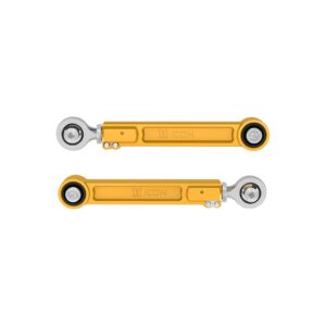 ICON 2022-2025 Toyota Tundra/2023-2025 Toyota Sequoia/2024-2025 Toyota Tacoma/2024 Toyota Land Cruiser 250 Series/2024 Lexus GX550, Rear, Billet Upper Link Kit, Gold Anodizing