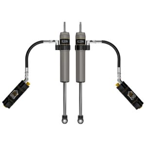 ICON 2024-2025 Toyota Tacoma, 0-1” Lift, Rear, V.S. 2.5 Aluminum Series Shock Absorbers, Remote Reservoir w/ CDCV, Pair