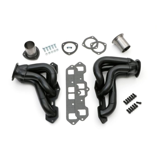 HEDMAN HEDDERS BLOCK HUGGER HEADERS; OLDSMOBILE 260-403 (SB); 1-3/4 IN. TUBES; UNCOATED