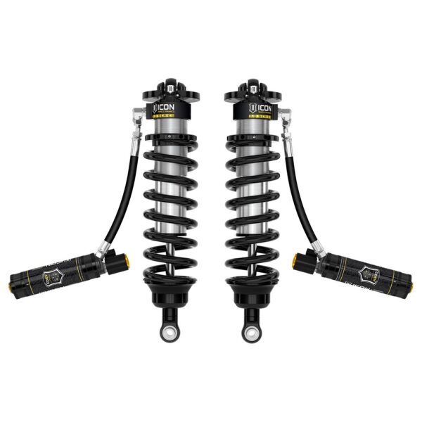 ICON 2022-2025 Toyota Tundra 1.25-3.25" Lift/2023-2025 Sequoia 3-4.25" Lift, V.S. 3.0 Series Front Coilover Kit, Remote Reservoir w/ CDEV, Pair