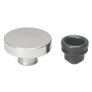 TRANS-DAPT PERFORMANCE PRODUCTS PUSH-IN STYLE OIL FILTER CAP; 1-1/4 IN. NECK- ALUMINUM