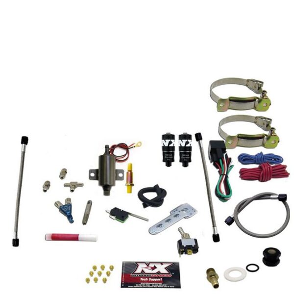 Nitrous Express TWO CYLINDER inPIRANHAin SYSTEM (V-TWINS W/SINGLE CARB), NO BOTTLE