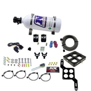Nitrous Express DOMINATOR BILLET CROSSBAR STAGE 6 (50-100-150-200-250-300HP) WITH 5LB BOTTLE.