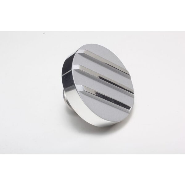 TRANS-DAPT PERFORMANCE PRODUCTS FINNED ALUMINUM PUSH-IN OIL CAP FITS COVERS WITH 1.25 IN. HOLES