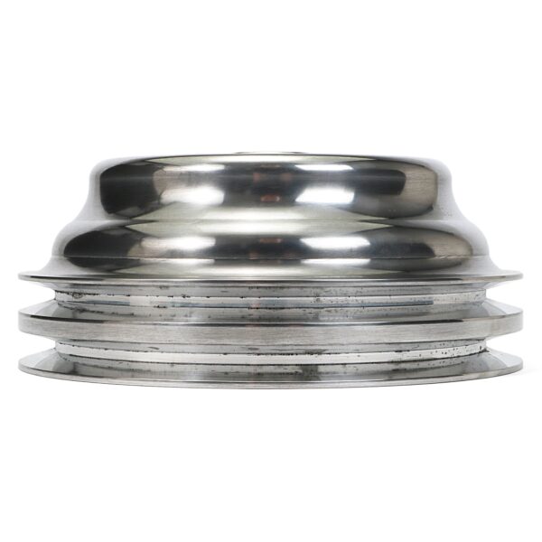 TRANS-DAPT PERFORMANCE PRODUCTS CRANKSHAFT PULLEY; 2 GROOVE; 1969-1985 CHEVROLET 283-350; LONG WATER PUMP- POLISHED ALUMINUM
