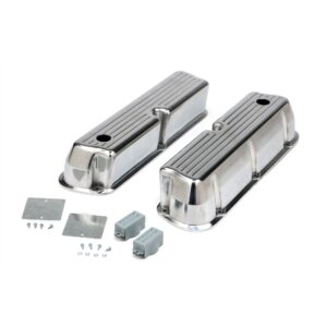 TRANS-DAPT PERFORMANCE PRODUCTS VALVE COVERS ALUMINUM FORD 289-351W BALL MILLED