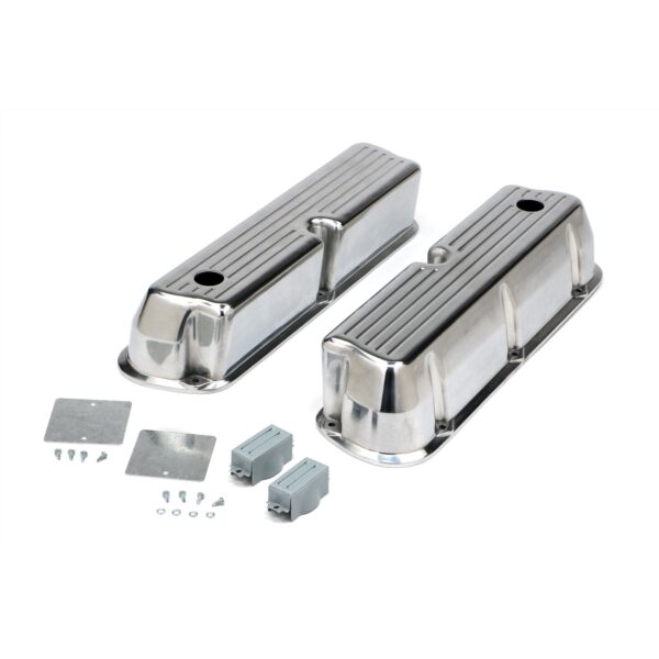 TRANS-DAPT PERFORMANCE PRODUCTS VALVE COVERS ALUMINUM FORD 289-351W BALL MILLED