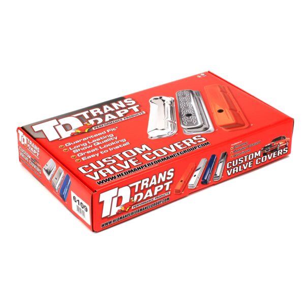 TRANS-DAPT PERFORMANCE PRODUCTS VALVE COVERS ALUMINUM FORD 289-351W BALL MILLED