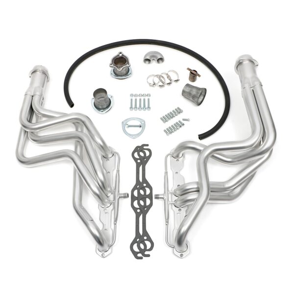 HEDMAN HEDDERS ELITE HEADERS FOR VARIOUS 1964-93 CHEVY PASSENGER CARS WITH 283-400- ELITE MATTE SILVER FINISH