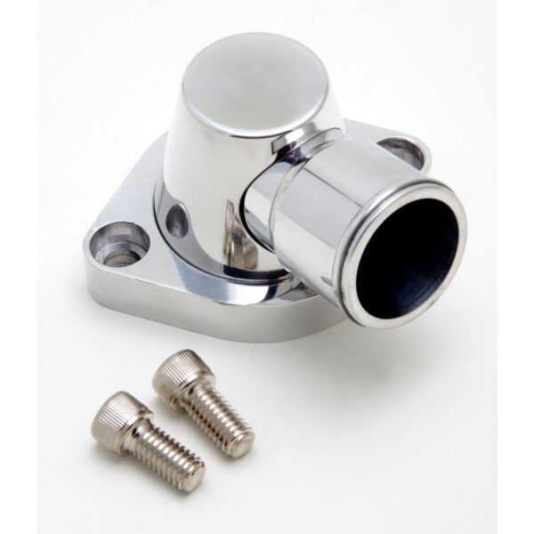 TRANS-DAPT PERFORMANCE PRODUCTS WATER NECK POLISHED ALUMINUM PONTIAC V8 1964-79